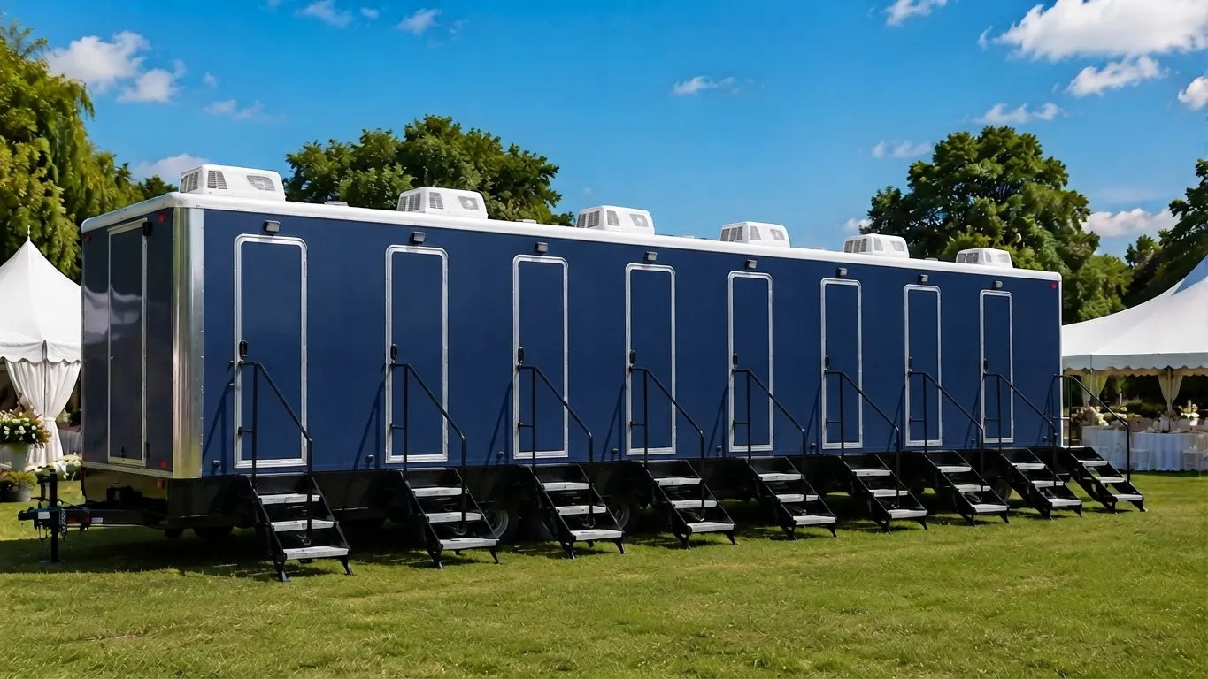 8 Stall Restroom Trailer in Melbourne, FL